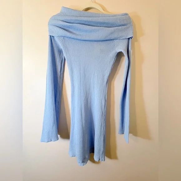 NWT SEROYA Galli Mini Dress in Powder Blue, size S - Picture 3 of 7